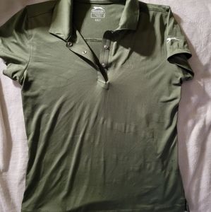 Like new women's olive drab golf polo